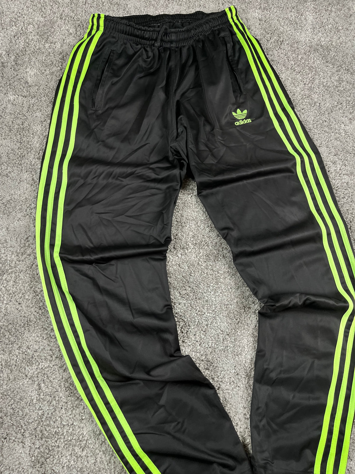 Adidas 3 Stripes Trackpant Vintage 2000s "Black/Green" (S)