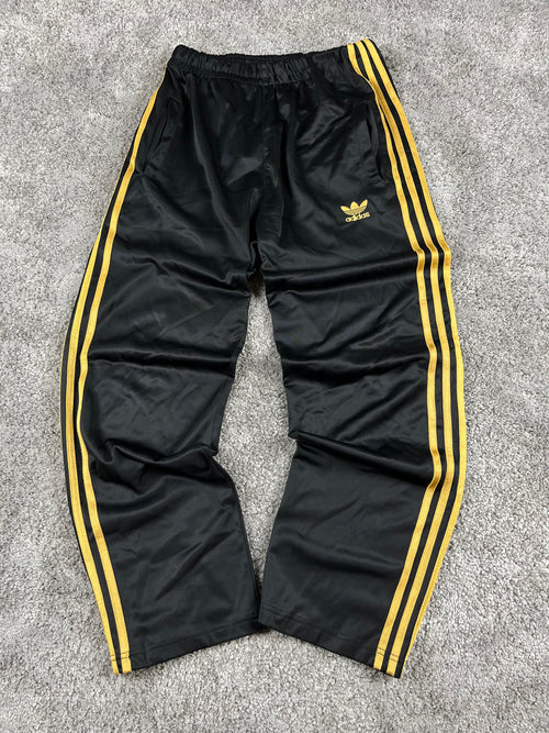 Adidas 3 Stripes Trackpant Vintage 2000s "Black/Gold" (S)