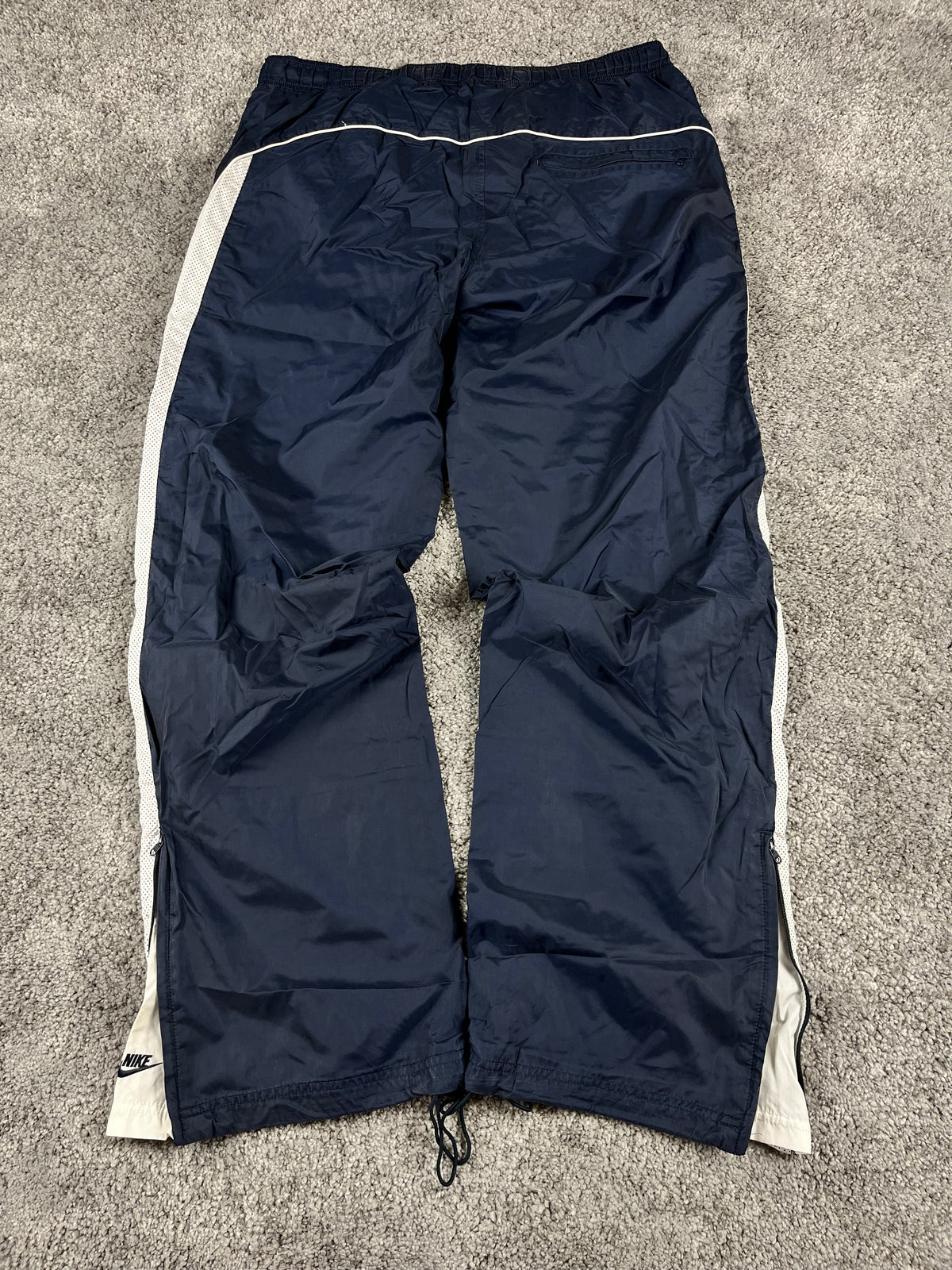Pantalon de survêtement Nike vintage années 2000 "Marine/Blanc" (XL)