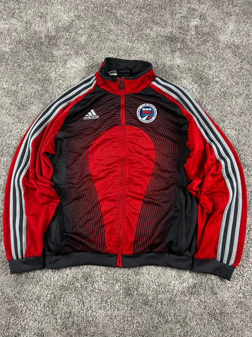 Adidas x FR Haguenau Zipper/Hoodie Vintage 2000s "Black/Red" (M)