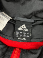 Sweat à capuche/zippé Adidas x FR Haguenau vintage années 2000 "Noir/Rouge" (M)