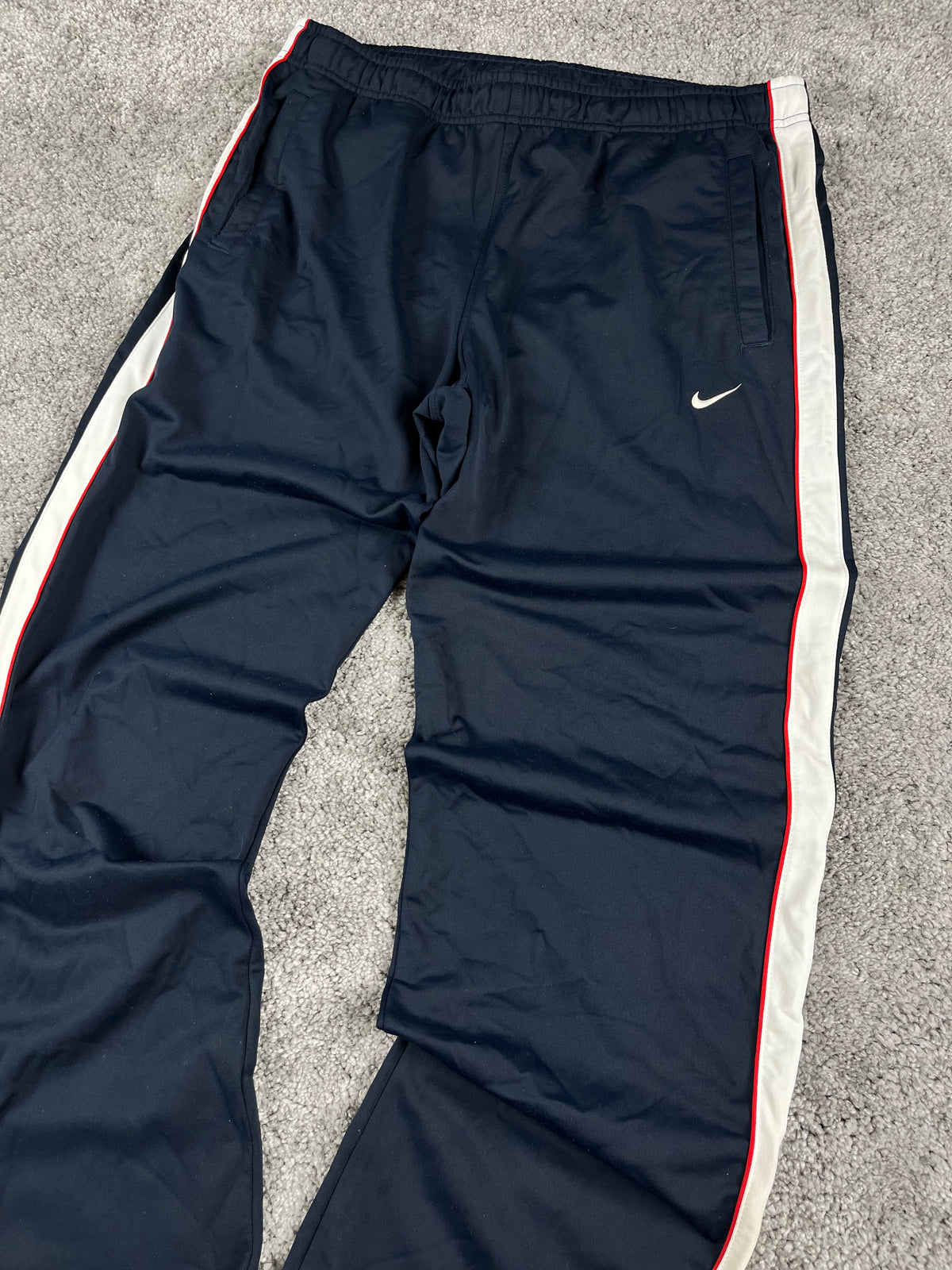 Pantalon de survêtement Nike vintage années 2000 "Bleu marine/Blanc/Rouge" (L)