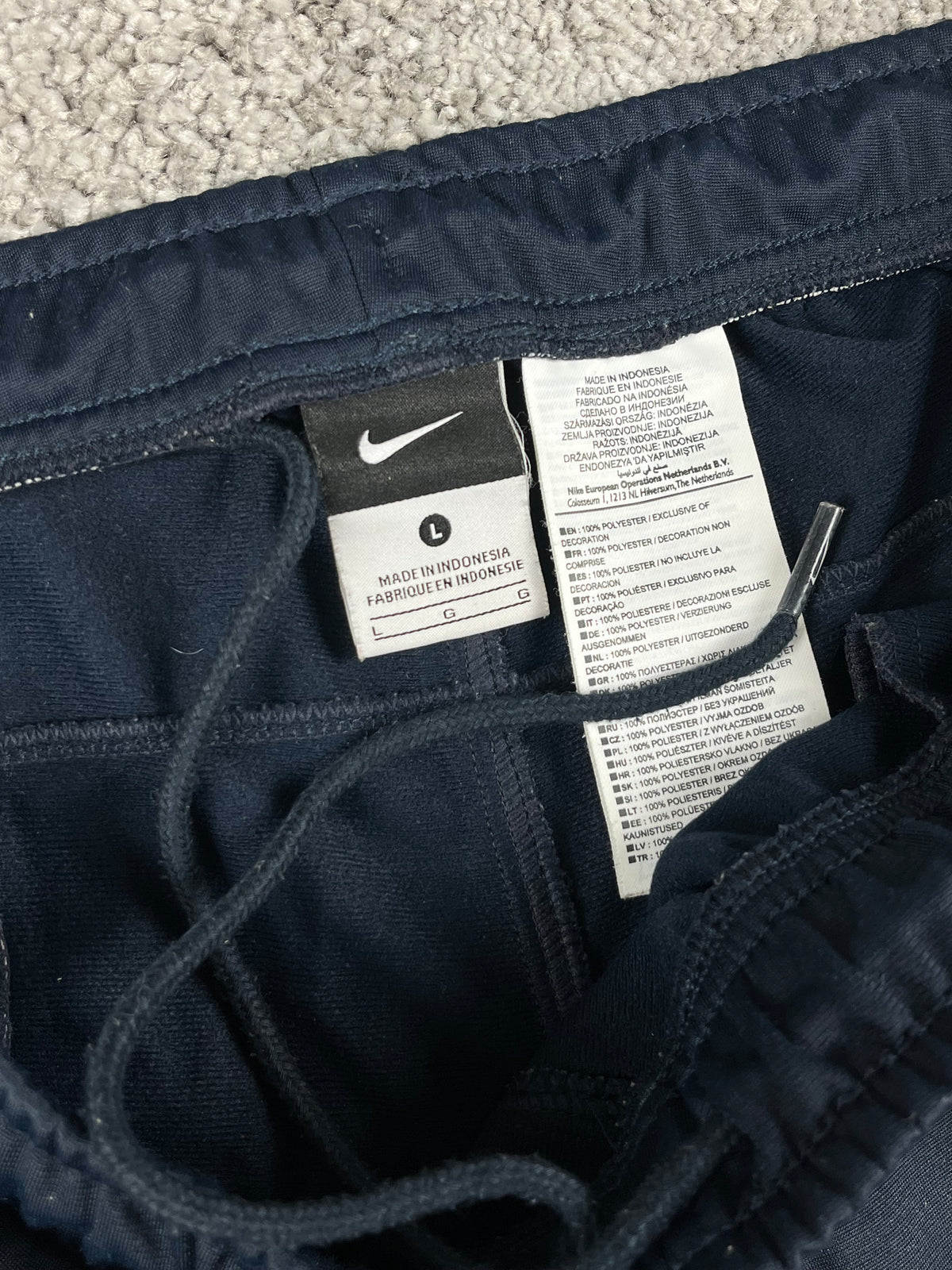 Pantalon de survêtement Nike vintage années 2000 "Bleu marine/Blanc/Rouge" (L)