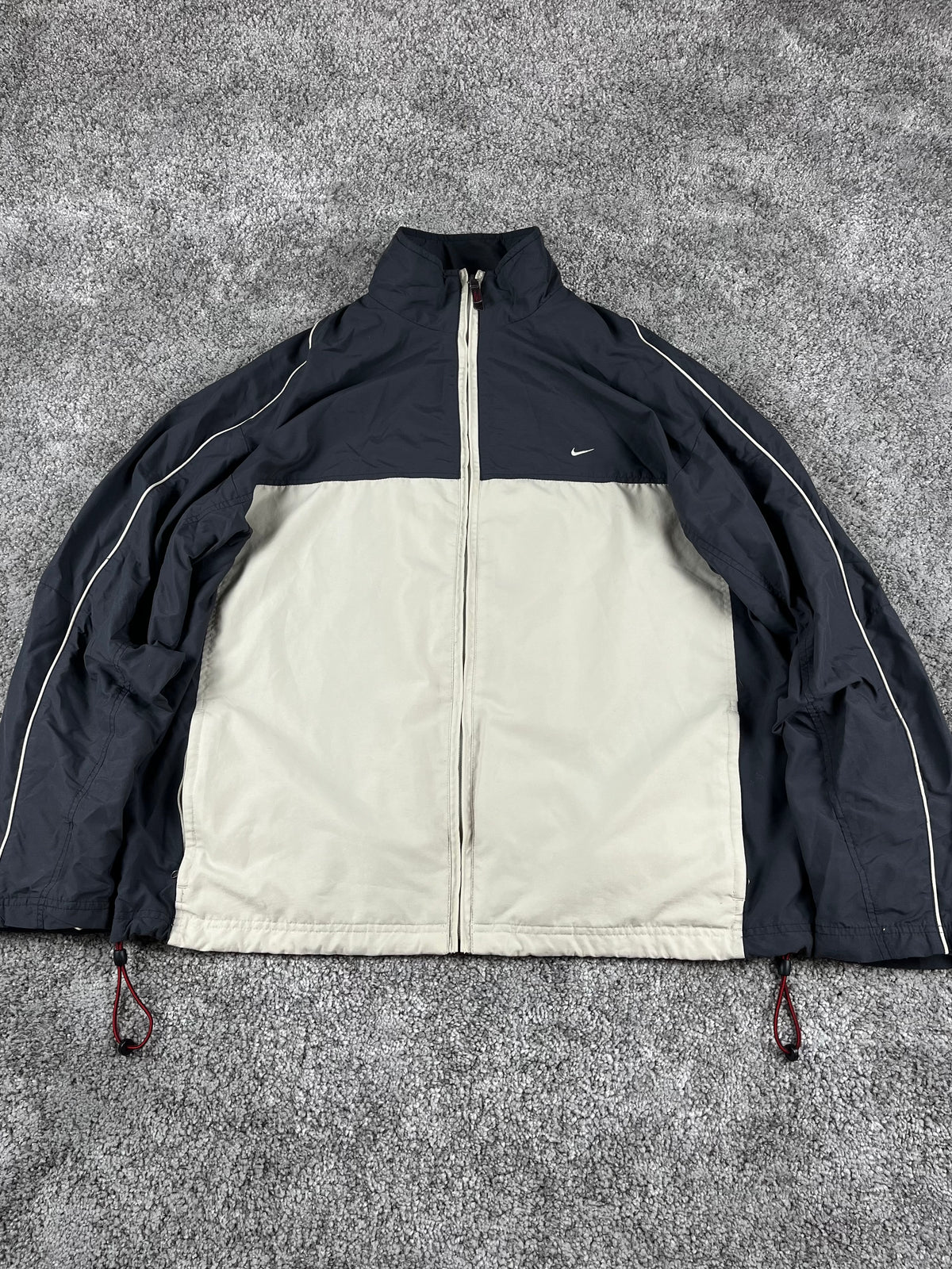 Nike TrackJacket Vintage 2000s "Bieg/Navy" (XL)