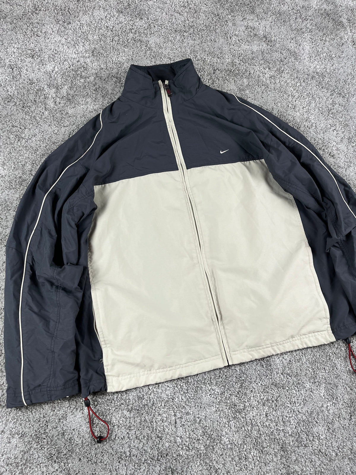 Nike TrackJacket Vintage 2000s "Bieg/Navy" (XL)
