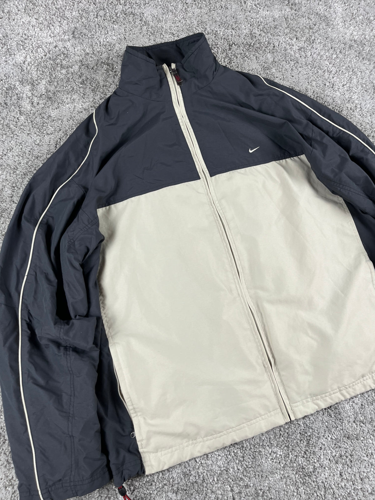 Nike TrackJacket Vintage 2000s "Bieg/Navy" (XL)