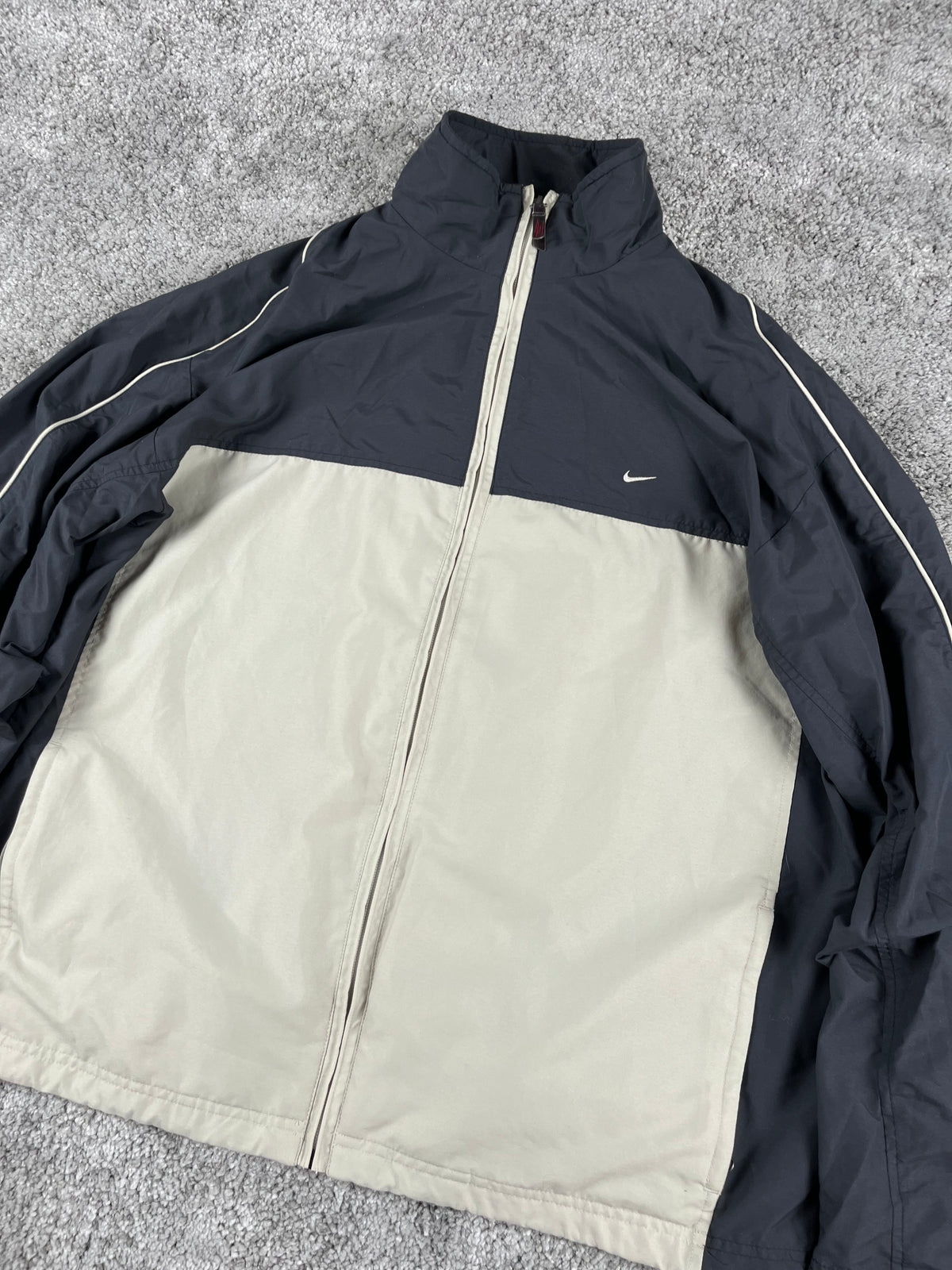 Nike TrackJacket Vintage 2000s "Bieg/Navy" (XL)