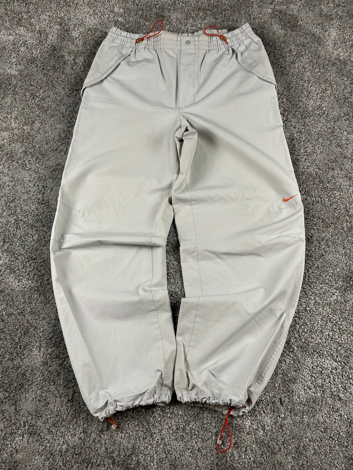 Pantalón de chándal Nike vintage años 2000 "Gris/Naranja" (S)
