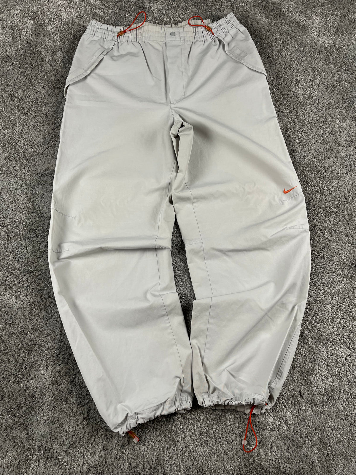 Pantalón de chándal Nike vintage años 2000 "Gris/Naranja" (S)