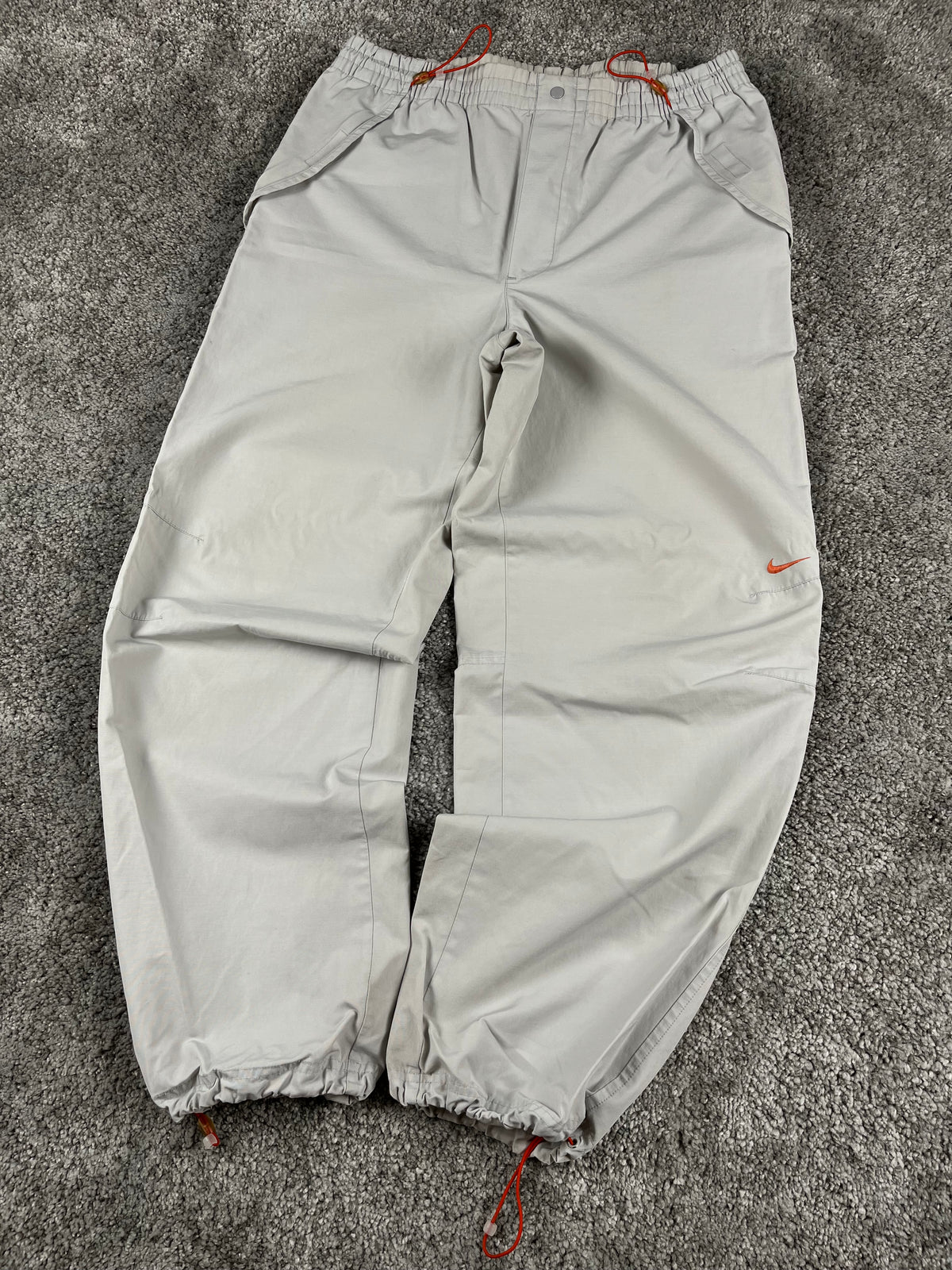 Pantalón de chándal Nike vintage años 2000 "Gris/Naranja" (S)