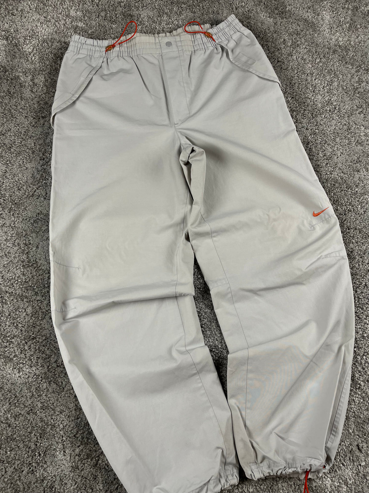 Pantalón de chándal Nike vintage años 2000 "Gris/Naranja" (S)