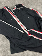 Chándal Nike vintage años 2000 "Negro/Blanco/Rojo" (XL)