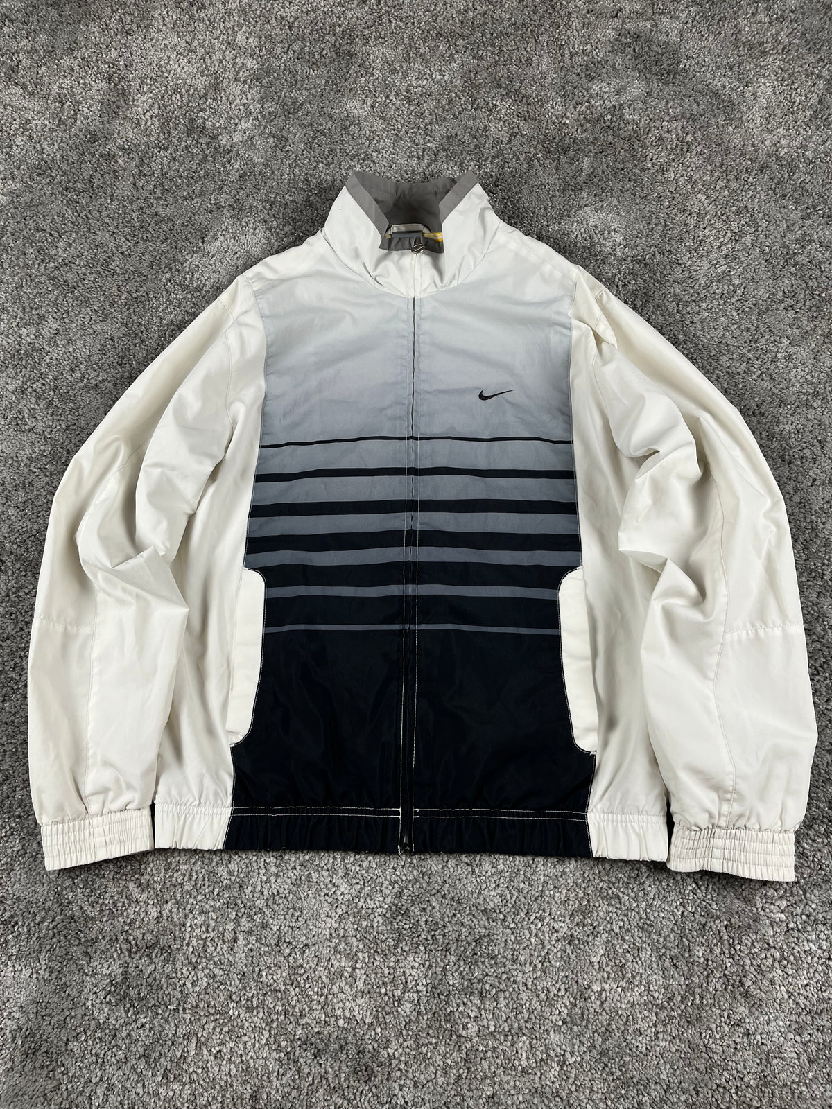 Nike TrackJacket Vintage 2000s "White/Black/Gray" (S)