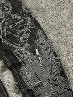 Jean baggy rare Karl Kani Y2K Streetwear « Noir » imprimé (32/42/M)