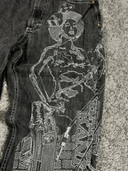 Jean baggy rare Karl Kani Y2K Streetwear « Noir » imprimé (32/42/M)