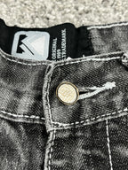 Jean baggy rare Karl Kani Y2K Streetwear « Noir » imprimé (32/42/M)
