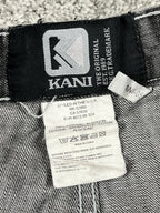 Jean baggy rare Karl Kani Y2K Streetwear « Noir » imprimé (32/42/M)