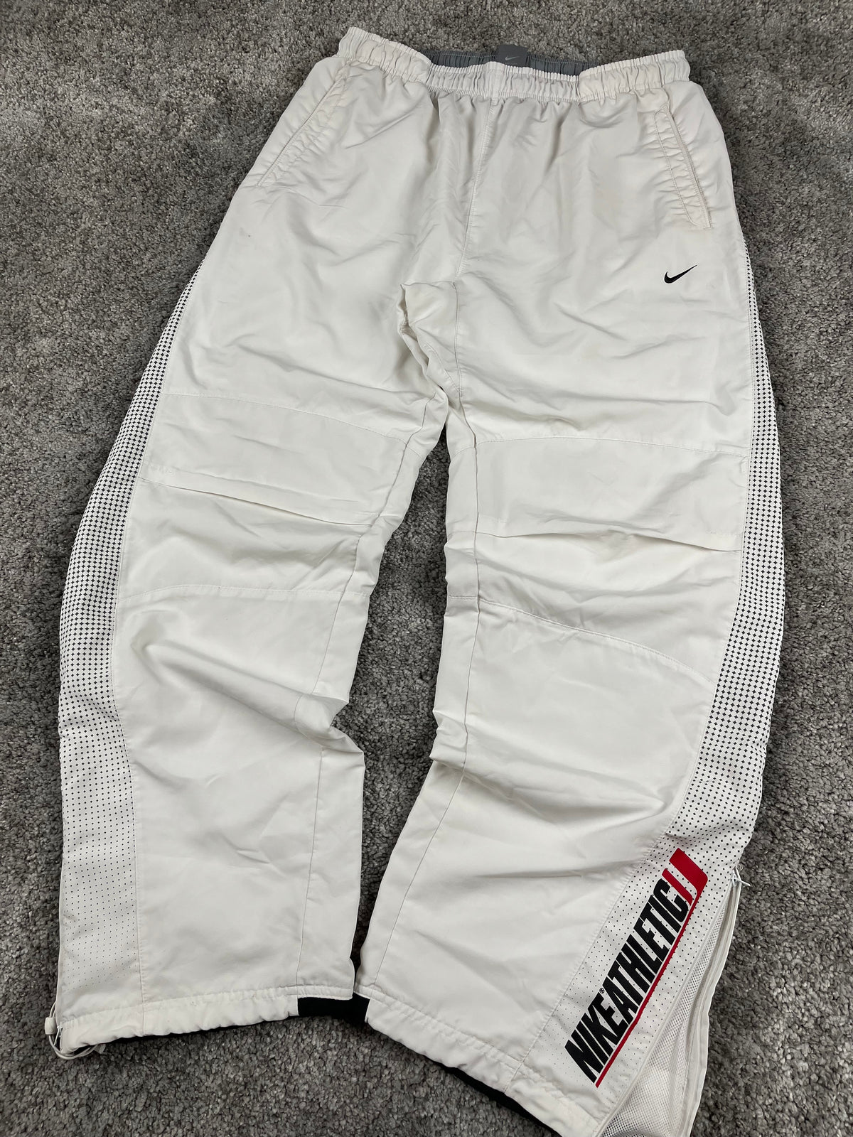 Nike Trackpant Rare Vintage 2000s "White" (XL)