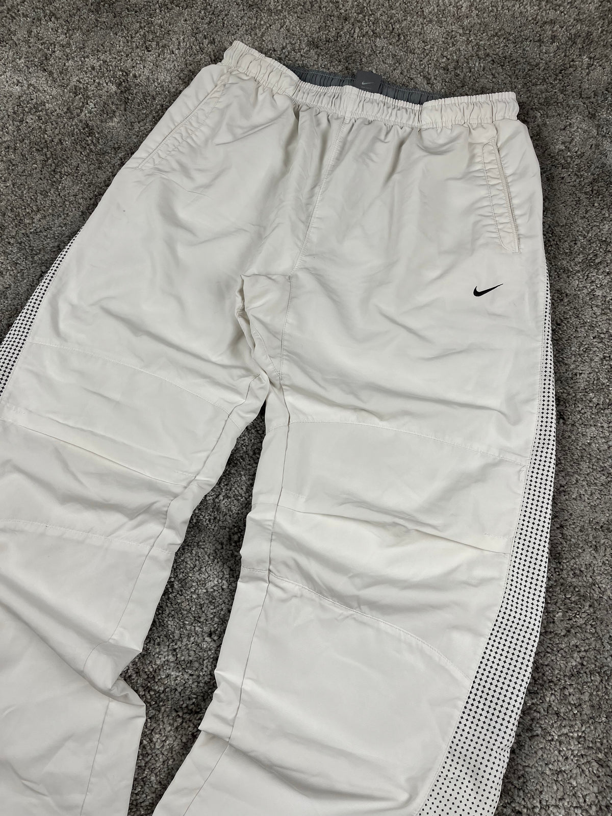 Pantalon de jogging Nike vintage rare des années 2000 "Blanc" (XL)