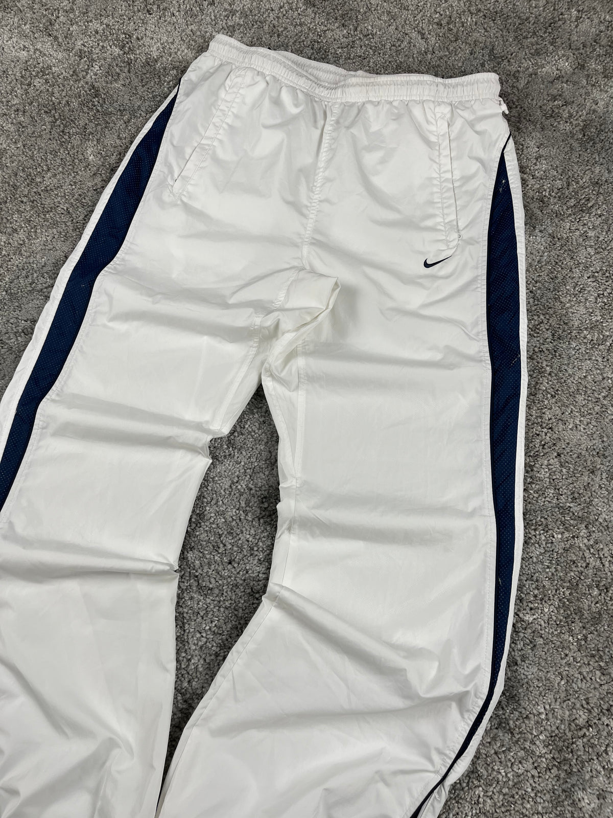 Pantalon de survêtement Nike vintage rare années 2000 "Blanc/Marine" (M)