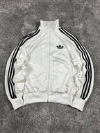 Adidas 3 Stripes TrackJacket Vintage 2000s "White/Black" (S)