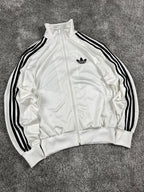 Adidas 3 Stripes TrackJacket Vintage 2000s "White/Black" (S)