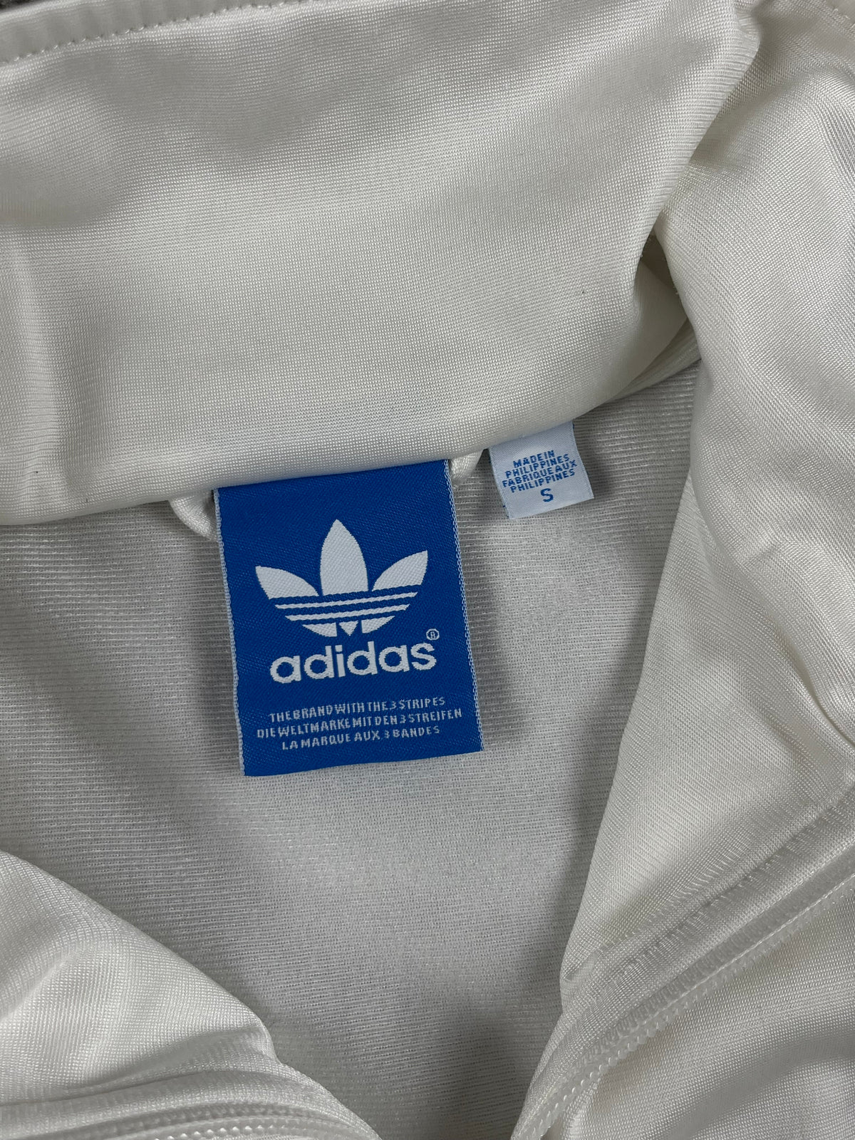 Adidas 3 Stripes TrackJacket Vintage 2000s "White/Black" (S)