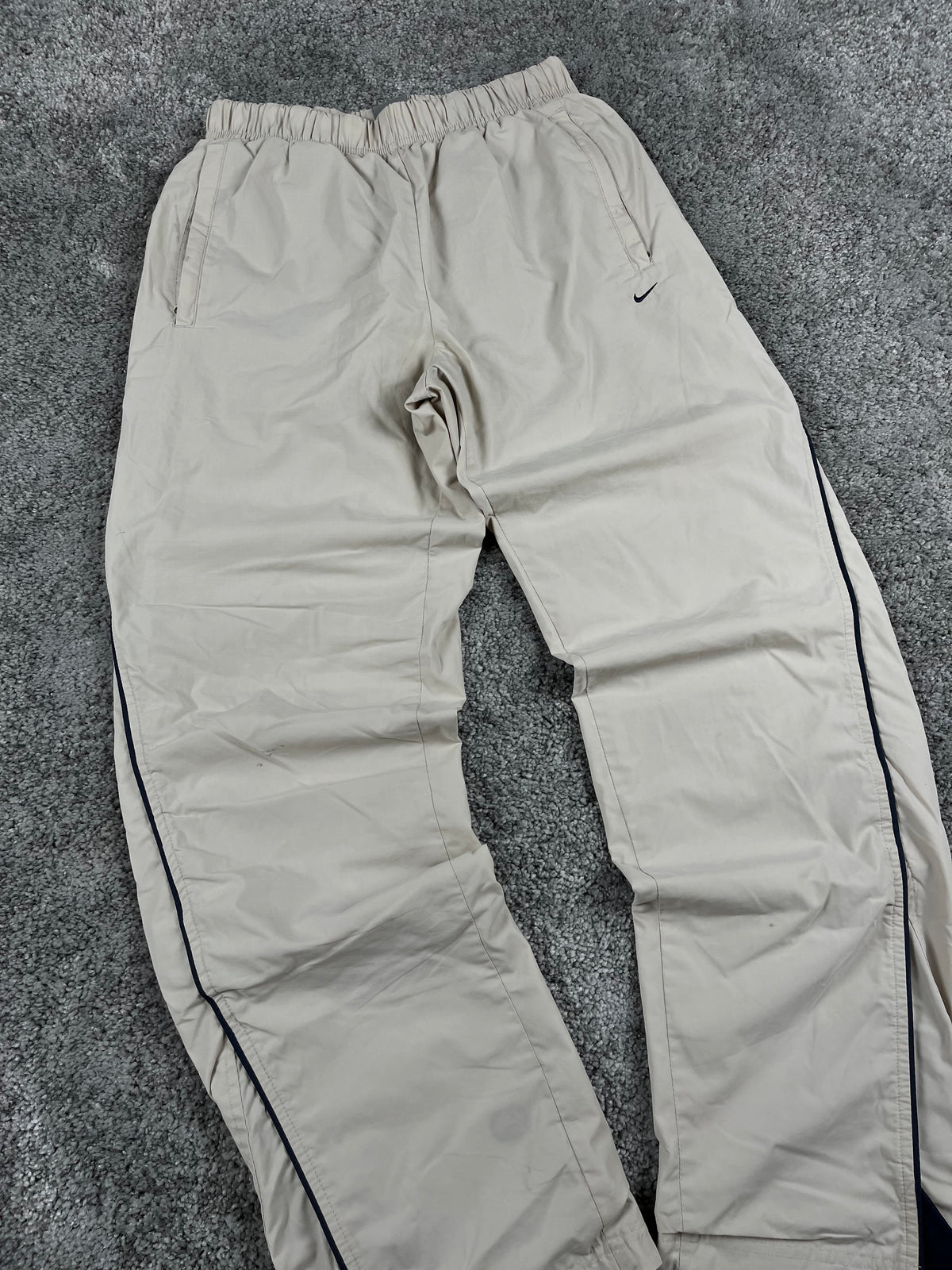 Pantalón de chándal Nike Vintage años 2000 "Beige/Azul marino" (S)
