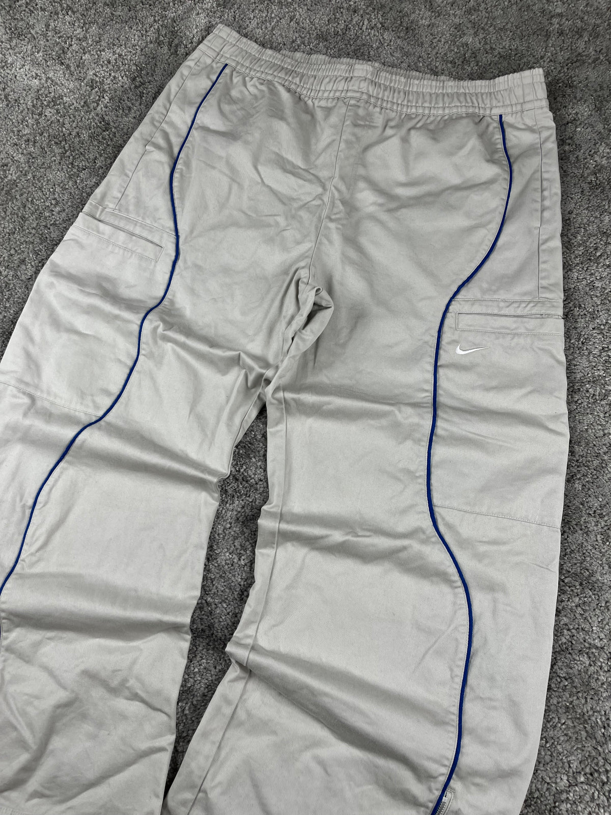 Pantalon de survêtement Nike vintage années 2000 "Gris/Bleu" (XL)