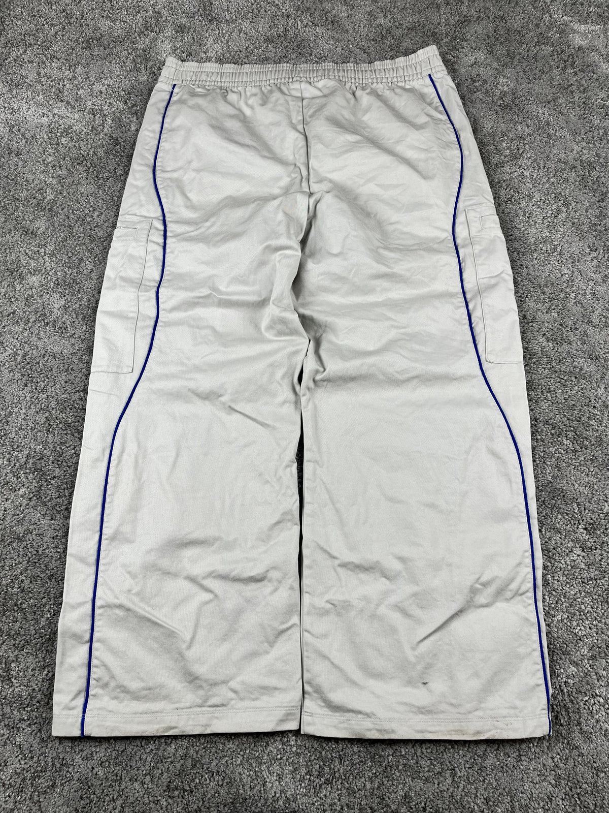 Pantalón de chándal Nike vintage años 2000 "Gris/Azul" (XL)