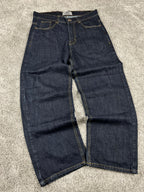 Vaqueros Baggy Urban Loops estilo Y2K Streetwear "Denim" estampado de tigre (L)
