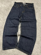 Vaqueros Baggy Urban Loops estilo Y2K Streetwear "Denim" estampado de tigre (L)