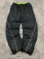 Pantalon de survêtement Nike Shox vintage des années 2000 « Noir/Vert » (S)