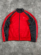 Veste de survêtement Nike vintage années 2000 "Rouge/Gris" (S)