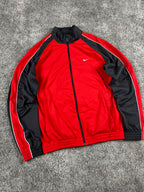 Veste de survêtement Nike vintage années 2000 "Rouge/Gris" (S)
