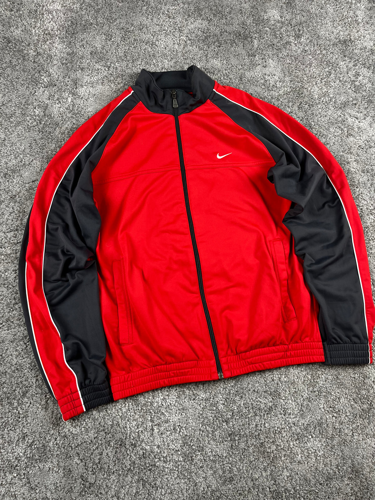 Nike TrackJacket Vintage 2000s "Red/Gray" (S)