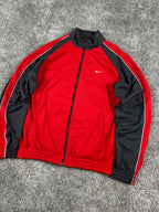 Veste de survêtement Nike vintage années 2000 "Rouge/Gris" (S)