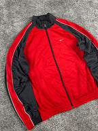 Veste de survêtement Nike vintage années 2000 "Rouge/Gris" (S)