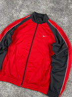 Veste de survêtement Nike vintage années 2000 "Rouge/Gris" (S)