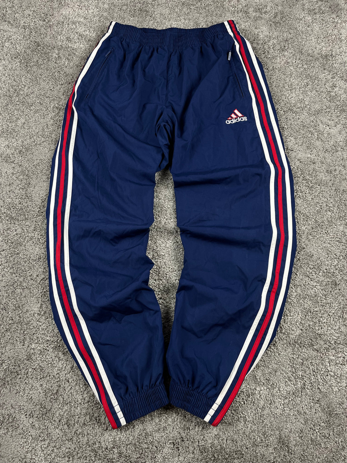 Pantalón de chándal Adidas vintage años 2000 "Azul marino/Rojo/Blanco" (M)