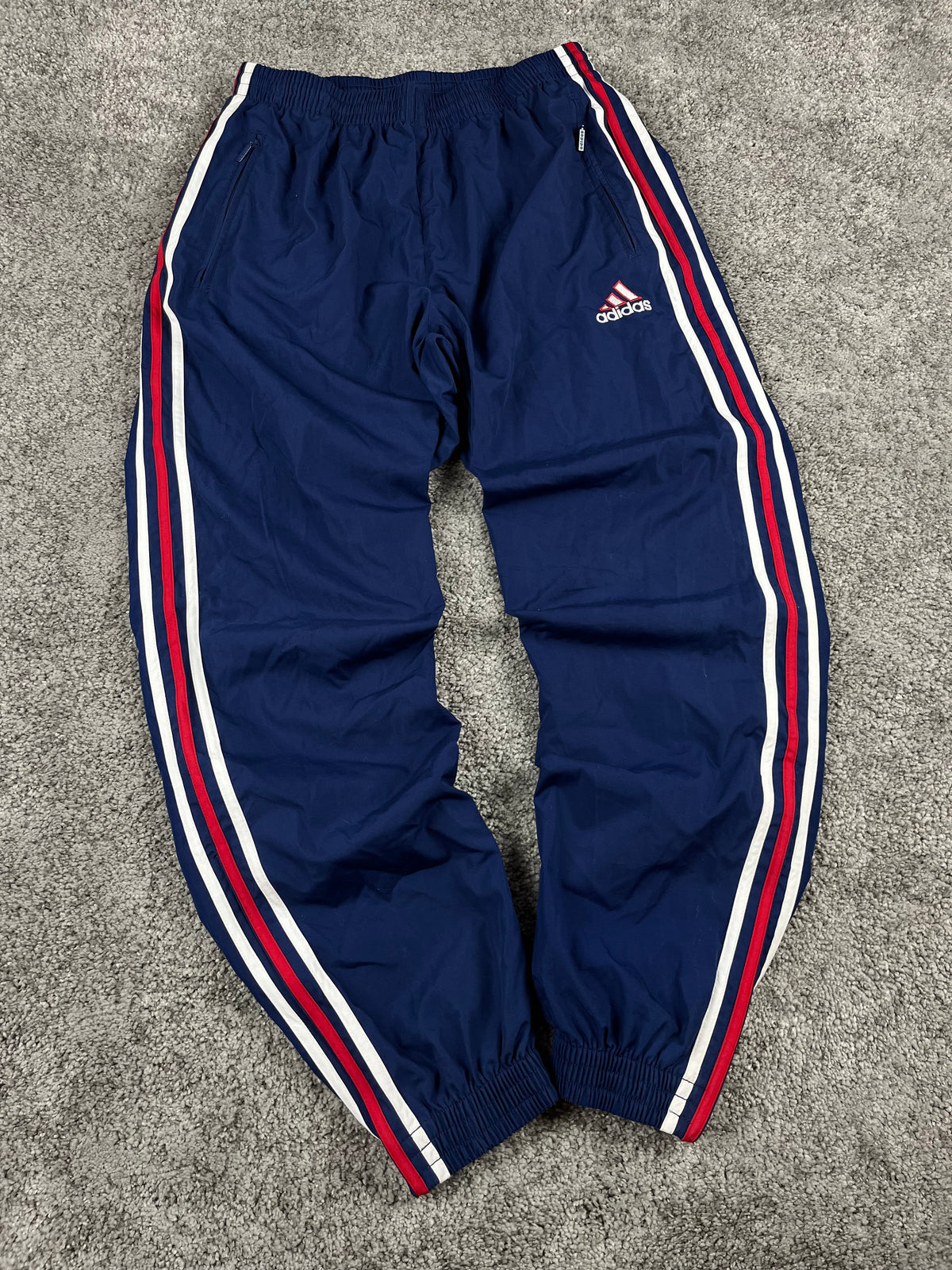 Pantalón de chándal Adidas vintage años 2000 "Azul marino/Rojo/Blanco" (M)