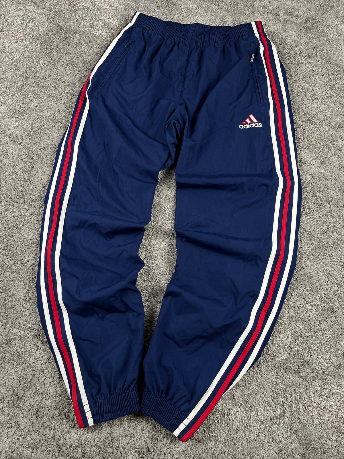 Pantalón de chándal Adidas vintage años 2000 "Azul marino/Rojo/Blanco" (M)
