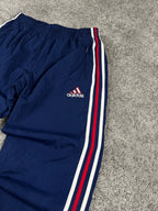 Pantalon de survêtement Adidas vintage années 2000 "Bleu marine/Rouge/Blanc" (M)