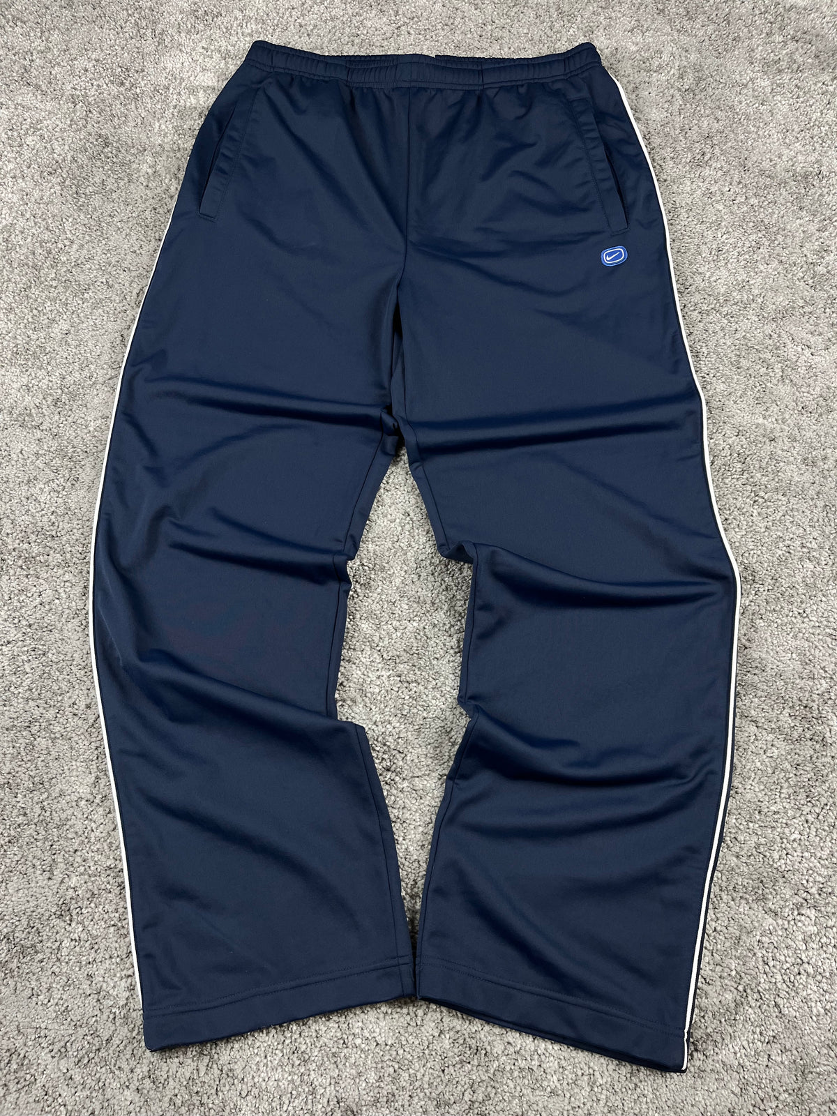 Pantalón de chándal Nike Cortez vintage de los años 2000 "Azul marino/Blanco" (L)