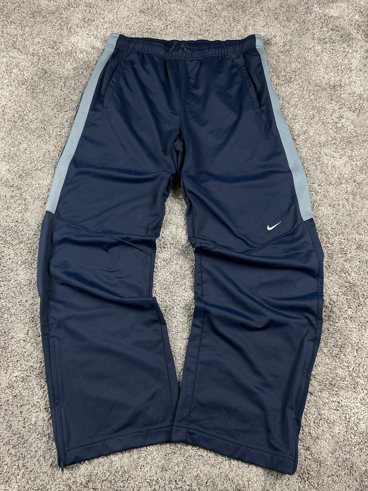 Pantalón de chándal Nike vintage años 2000 "Azul marino/Gris" (XL)