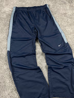 Pantalón de chándal Nike vintage años 2000 "Azul marino/Gris" (XL)