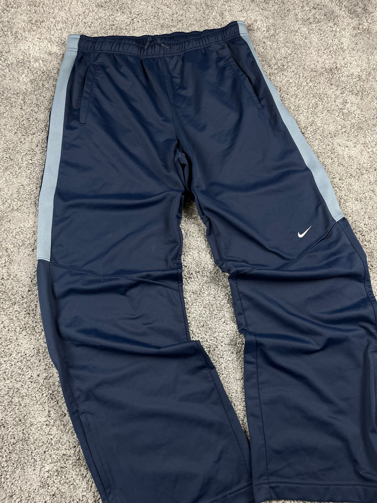 Pantalón de chándal Nike vintage años 2000 "Azul marino/Gris" (XL)