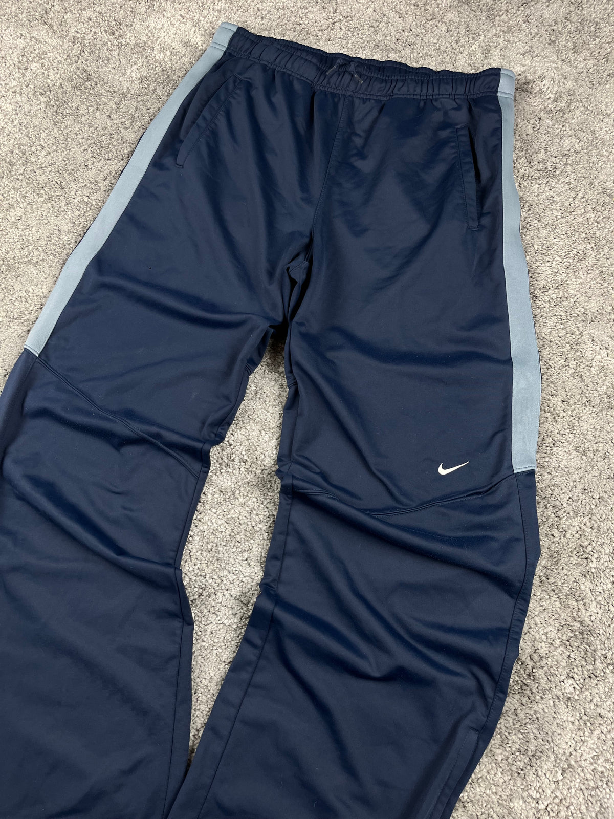 Pantalón de chándal Nike vintage años 2000 "Azul marino/Gris" (XL)