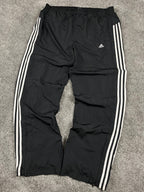 Pantalón de chándal Adidas 3 Stripes Vintage años 2000 "Negro/Blanco" (XL)