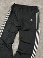 Pantalón de chándal Adidas 3 Stripes Vintage años 2000 "Negro/Blanco" (XL)